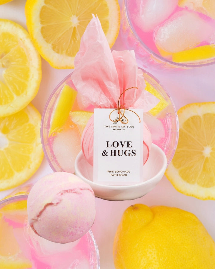 Bombe de bain à la lavande ou au citron rose