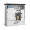 Armoire Murale Salle de Bain 2 Portes avec Étagères Réglables