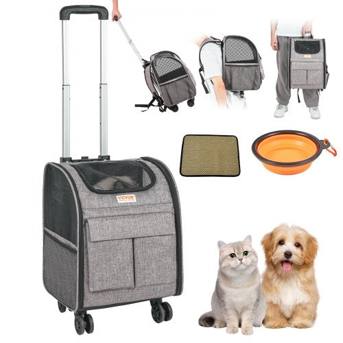 Sac de voyage à roulette pour animaux